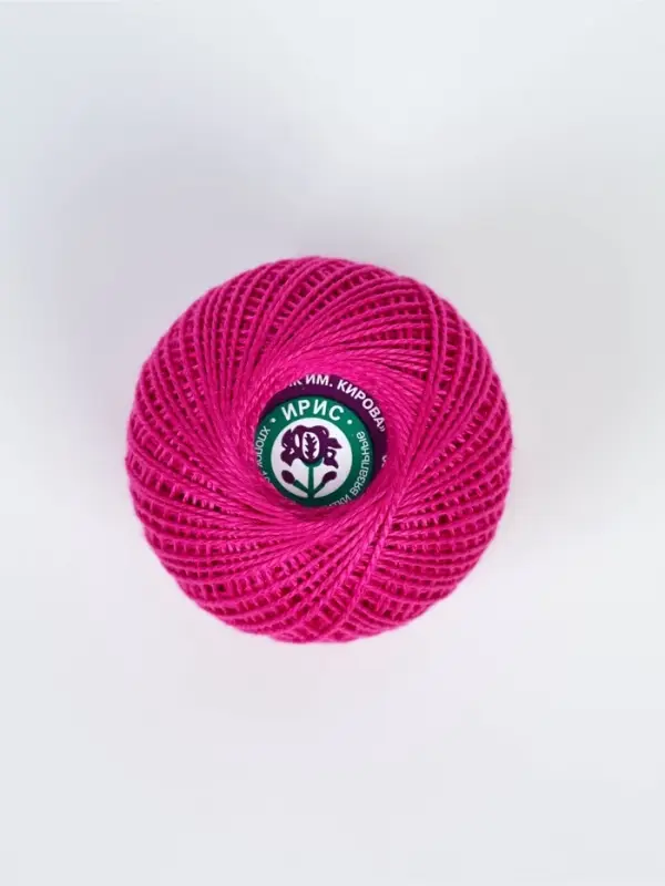 Нитки вязальные "Ирис" 150м/25г 100% мерсеризованный хлопок (1410)