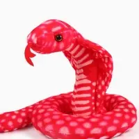 Мягкая игрушка &laquo;Змея. Кобра&raquo;, 55 см, цвет красный