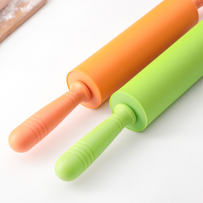 Скалка Доляна «Севилья», 43×5 см, рабочая часть 19,5 см, цвет МИКС Скалка Доляна «Севилья», 43×5 см, рабочая часть 19,5 см, цвет МИКС