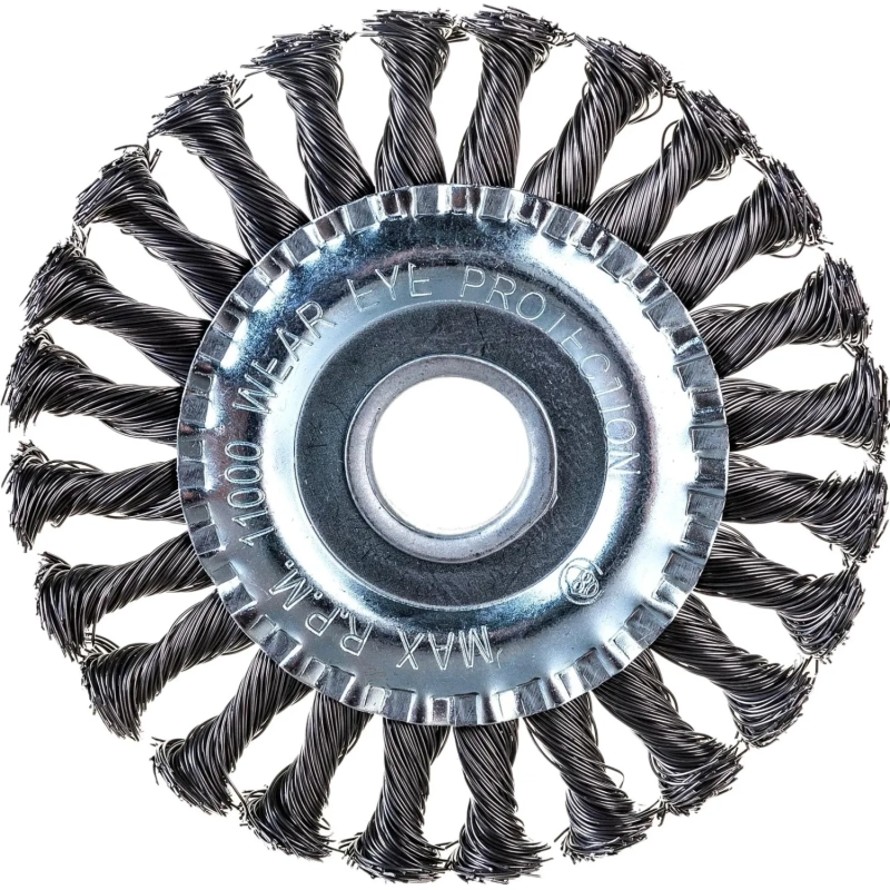 Корщетка для УШМ VIRA d125х22.2мм, плоская, крученая (575125)