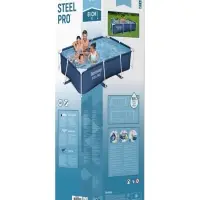 Бассейн каркасный Steel Pro, 259&times;170&times;61 см, прямоугольный, 56403 Bestway