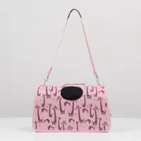 Сумка - переноска &laquo;Жирафы&raquo;, размер M, 40&times;21&times;27 см, каркасная