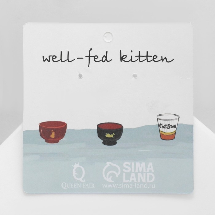 Серьги акрил «Коты» забавные, цвет бежево-коричневый Серьги акрил «Коты» забавные, цвет бежево-коричневый