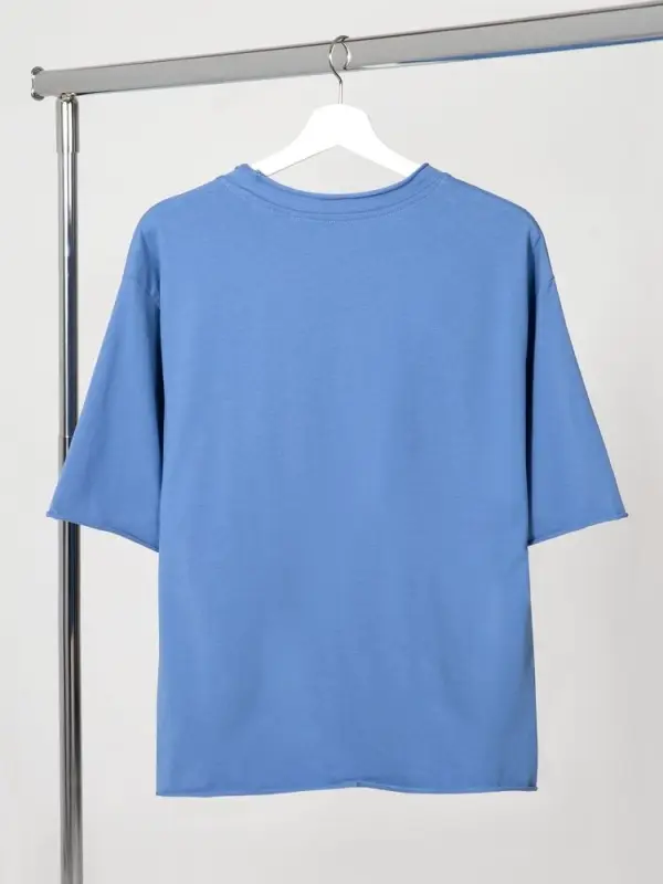 Футболка оверсайз Vozduh 2.0, синяя, размер XS/S Футболка оверсайз Vozduh 2.0, синяя, размер XS/S