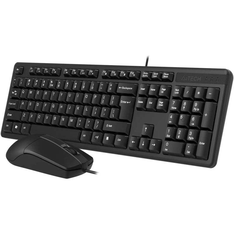 Набор клавиатура+Мышь A4Tech KK-3330S клав:черный Мышь:черный USB