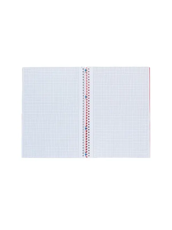 Тетрадь А4 96л кл Тетрадь А4 96л кл "PROGRESSIVE CANVAS Красная",пласт обл,греб,фигур высеч,4цв разд+лин+кар