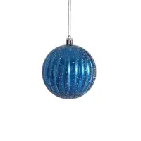 Ёлочные игрушки &laquo;Роксолана&raquo;, шары новогодние, набор 6 шт., d=8 см, бело - синий