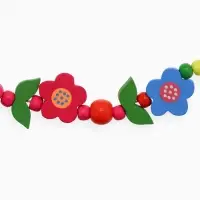 Набор детских украшений Выбражулька &laquo;Цветочное настроение&raquo;, 2 предмета: бусы, браслет d=6 см МИКС