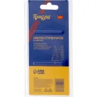 Сверло ступенчатое ТУНДРА ВДОМ, HSS, TiN, спиральный профиль, шестигранный хвостовик, 4-12 мм