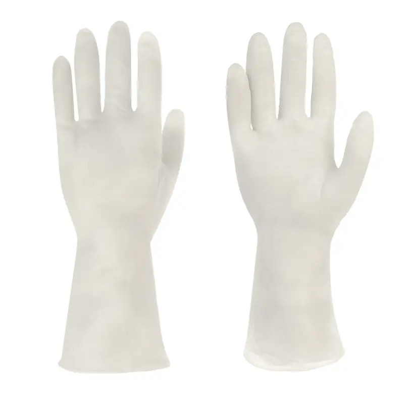 Перчатки хозяйственные ультра-прочные, тм VETTA, ПВХ, 60 гр, размер L, цвет белый, поливинилхлорид