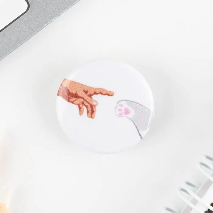 Значок металлический , закатной «Смирись я девушка», 25 мм, МИКС Значок металлический , закатной «Смирись я девушка», 25 мм, МИКС