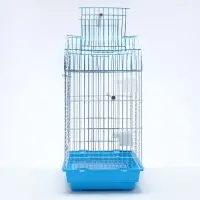Клетка для птиц Bd-3/1o, раскрывающаяся крыша, 47.5&times;37&times;70 см, голубая