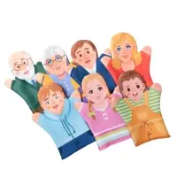 Домашний кукольный театр &laquo;Семья&raquo;, 7 кукол-перчаток