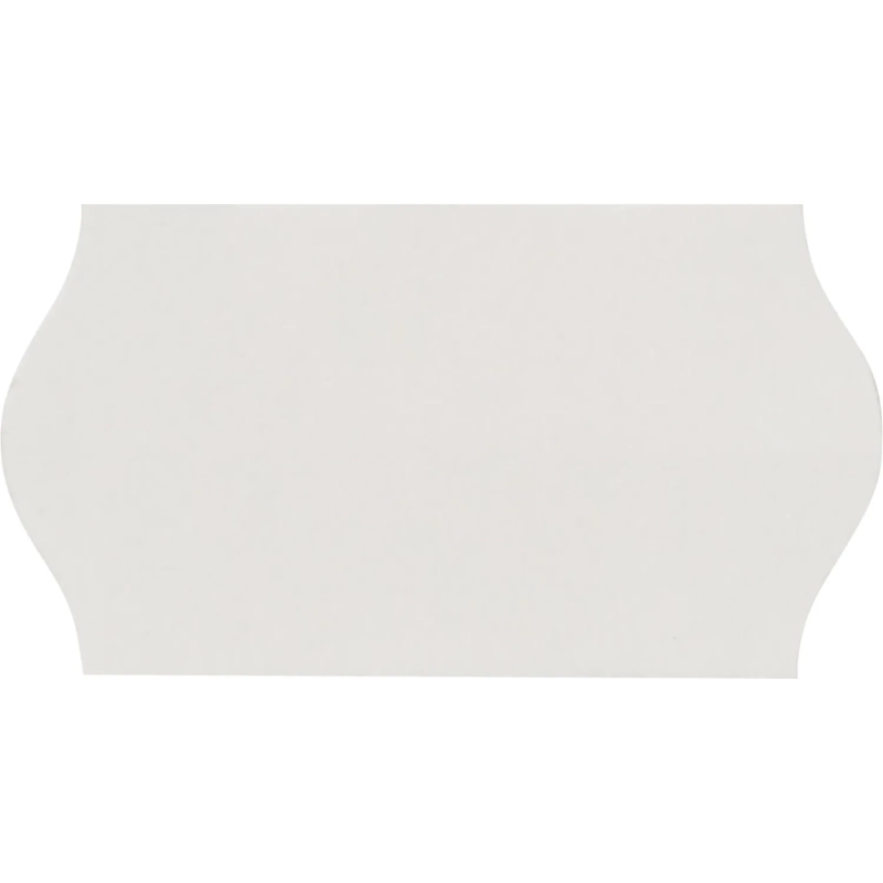 Этикет-лента 22х12 белая волна 1000шт/рул 10рул/уп