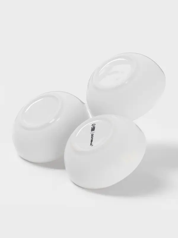 Менажница 3 ячейки Доляна &laquo;Зайка в золотом&raquo;, 16.5&times;7.5 см, доломит, белая