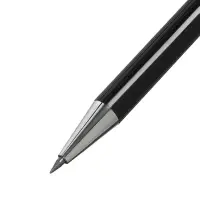 Карандаш цанговый 2.0 мм, металл/пласт, черный корпус, с клипом