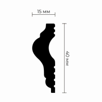 Молдинг U-40 15х40х2000мм