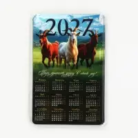 Магнит с календарем &laquo;2027 трио&raquo;