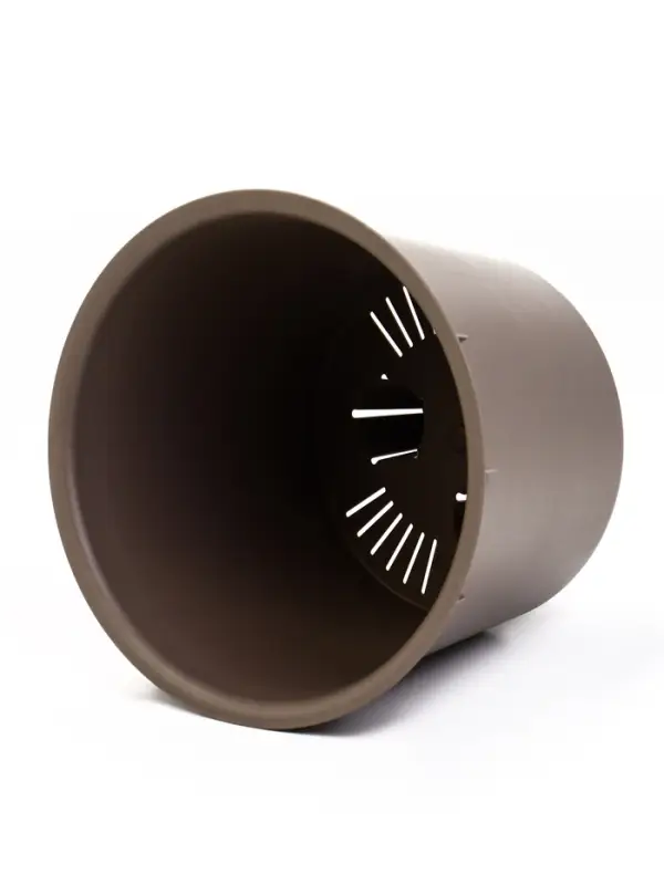 Кашпо со вставкой 3,7 л d22 см h20 см РАМОНА серый