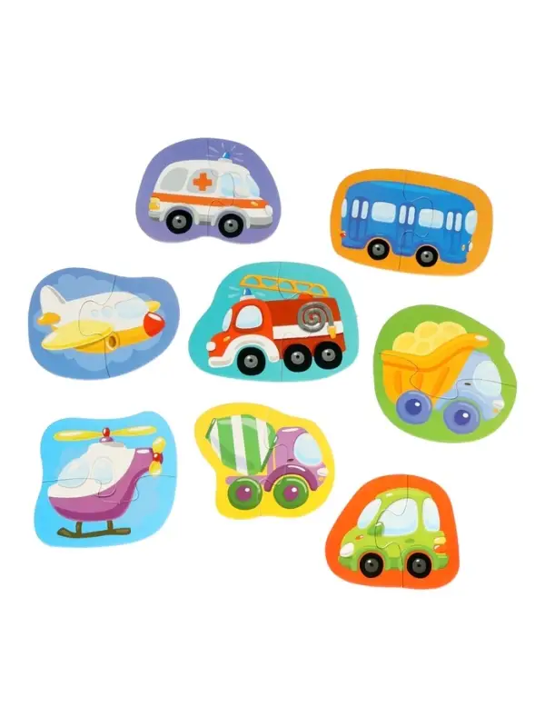 Пазлы-контуры Десятое Королевство &laquo;Транспорт&raquo;, половинки