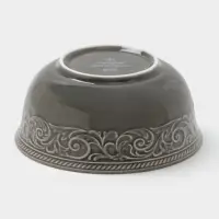 Салатник WY Floral Laceware, 700 мл, d=15 см, фарфор, серая
