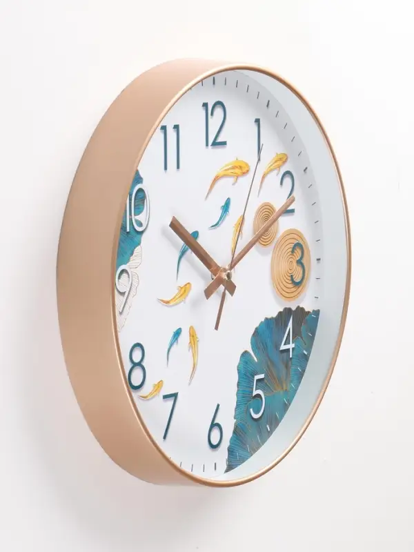 Часы настенные интерьерные &laquo;Рыбки&raquo;, бесшумные, плавный ход, d=30 см, от батарейки 1&times;АА