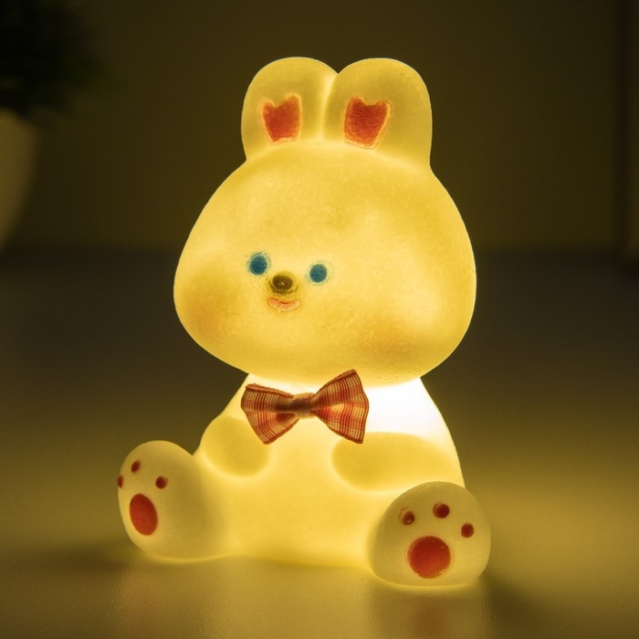 Ночник Ночник "Зайка" LED 1Вт 3х LR44 белый 5х7,5х10см RISALUX