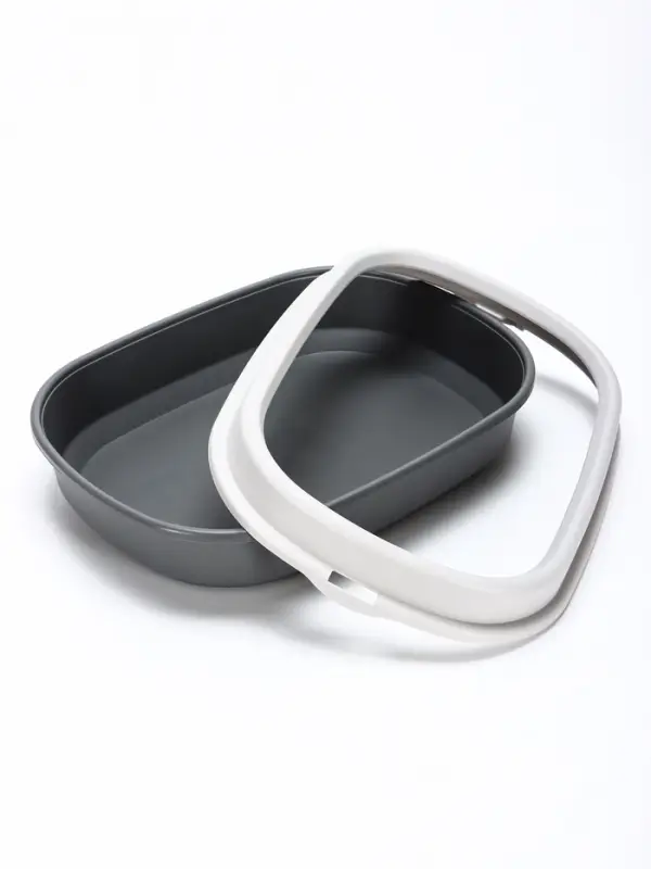 Лоток для кошек &laquo;Фур-Мур&raquo;, 48&times;35.5 см, с бортом и совком, покрытие софт-тач, смоки