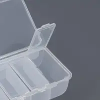 Органайзер для хранения мелочей, 7 ячеек, 15.5&times;6.2&times;3 см, прозрачный