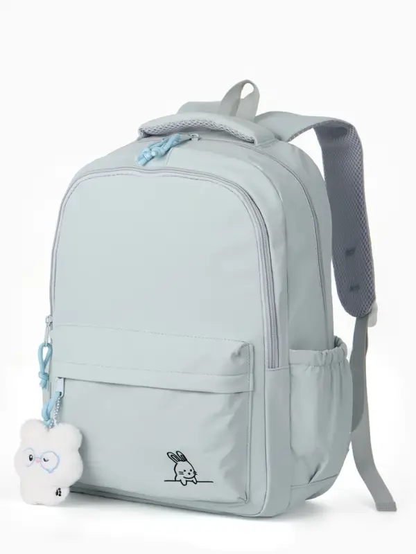 Рюкзак 31*13*48 см, 2 отд, 4 н/карм, Заяц, голубой