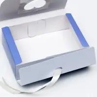 Подарочная коробка сборная с окном &laquo;Лиловые цветы&raquo;, 16.5&times;11,5&times;5 см