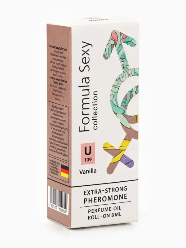 Парфюмерное масло женское с феромонами Formula Sexy Collection Vanilla U109, 8 мл (по мотивам Vanilla Blend (Zielinski & Rozen)