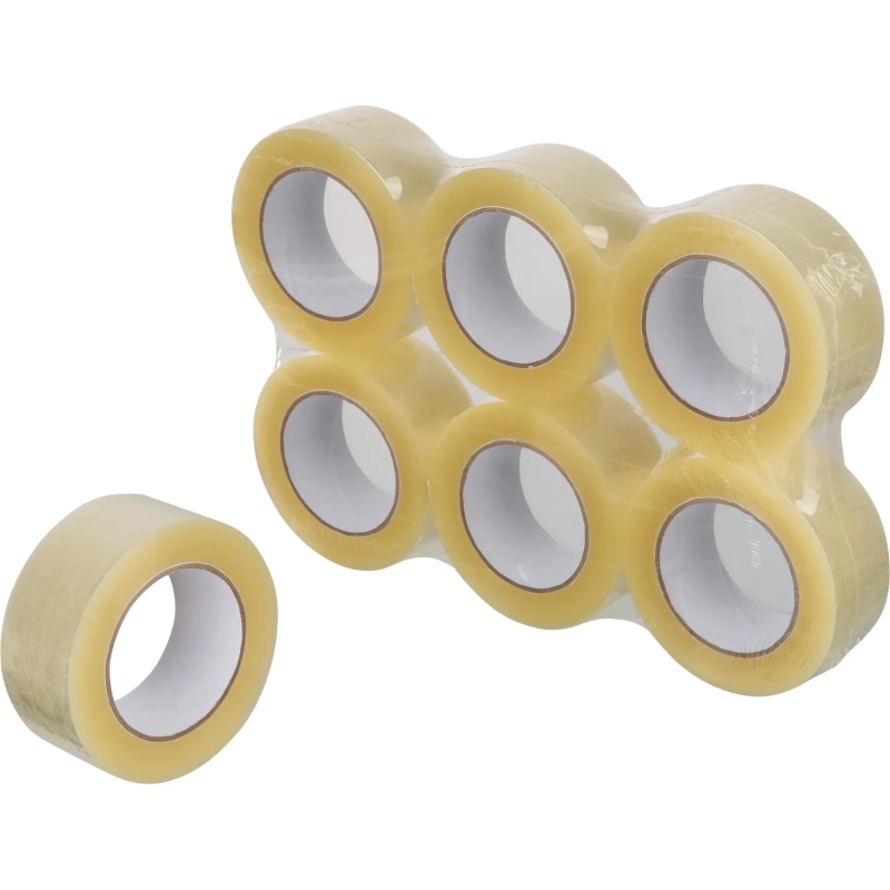 Клейкая лента упаковочная 48мм x 150м 40мкр прозрачная 6 шт/уп СПб