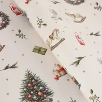 Бумага упаковочная глянцевая "Новогодний уют", 1 лист 68 х 100±5% см