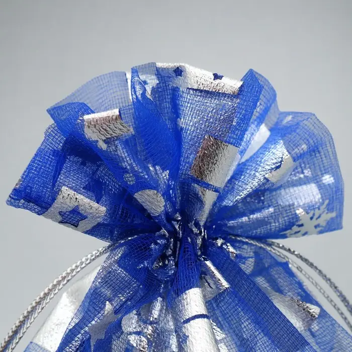 Мешочек подарочный органза «Зимние радости», 16 х 24 см +/- 1.5 см Мешочек подарочный органза «Зимние радости», 16 х 24 см +/- 1.5 см