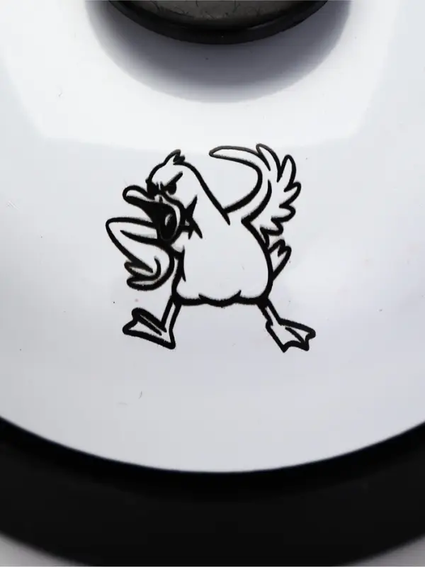 Звонок настольный "Утка", 7.2 х 4,8 см, белый