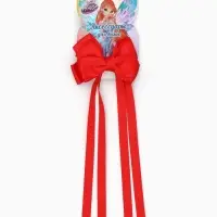 Бант для волос на заколке с лентами, красный, Винкс