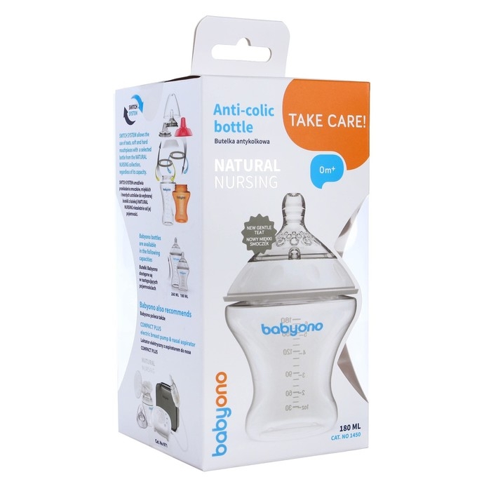 Бутылочка для кормления антиколиковая, 180 мл, от 0 мес. Бутылочка для кормления антиколиковая, 180 мл, от 0 мес.