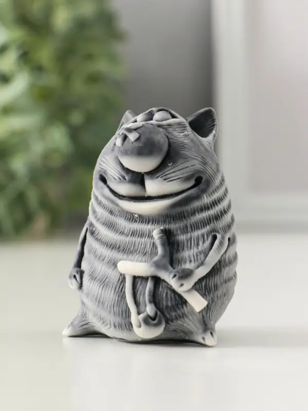 Сувенир Сувенир "Кот хулиган с рогаткой" 7 см