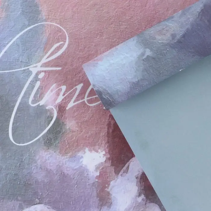 Бумага упаковочная для цветов двухсторонняя «Голубой лотос», 35 х 50 см