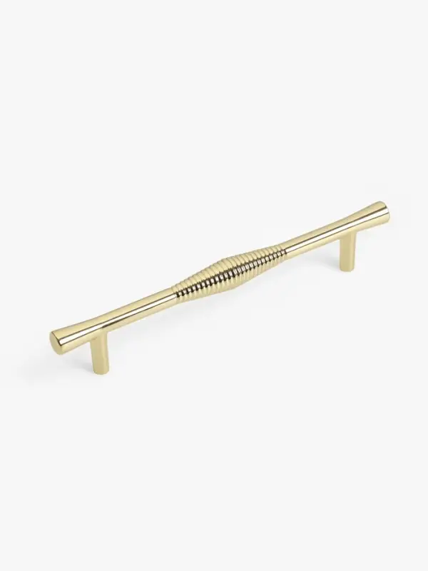 Ручка-скоба CAPPIO Лабиринт, цинк, м/о 128 мм, цвет золото