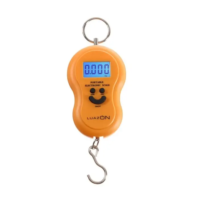 Весы-безмен Luazon LV-402, электронные, до 50 кг, точность до 10 г, с подсветкой, МИКС