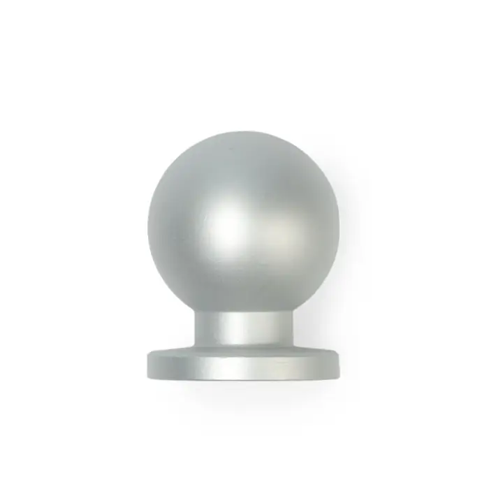 Ручка-кнопка CAPPIO RK146, d=20 мм, цвет матовый хром, 8 шт.