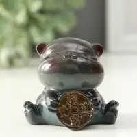 Фигурка для чайной церемонии "Кот с монетой привлечение богатства" меняет цвет 6х5,5х5,5 см 109269 Фигурка для чайной церемонии "Кот с монетой привлечение богатства" меняет цвет 6х5,5х5,5 см 109269