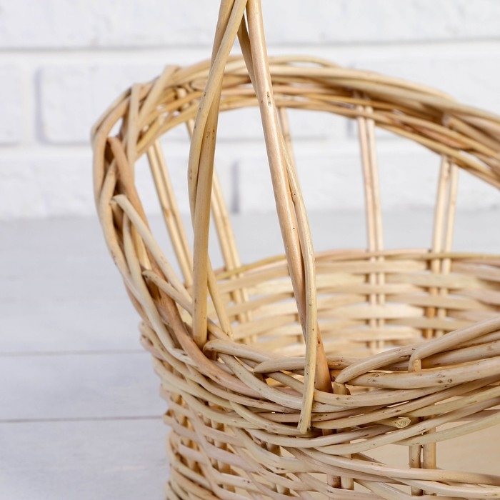 Корзина «Ажурная весна», дно: 26×21 верх:35×26, H=11/18/35 см, ручное плетение, ива Корзина «Ажурная весна», дно: 26×21 верх:35×26, H=11/18/35 см, ручное плетение, ива