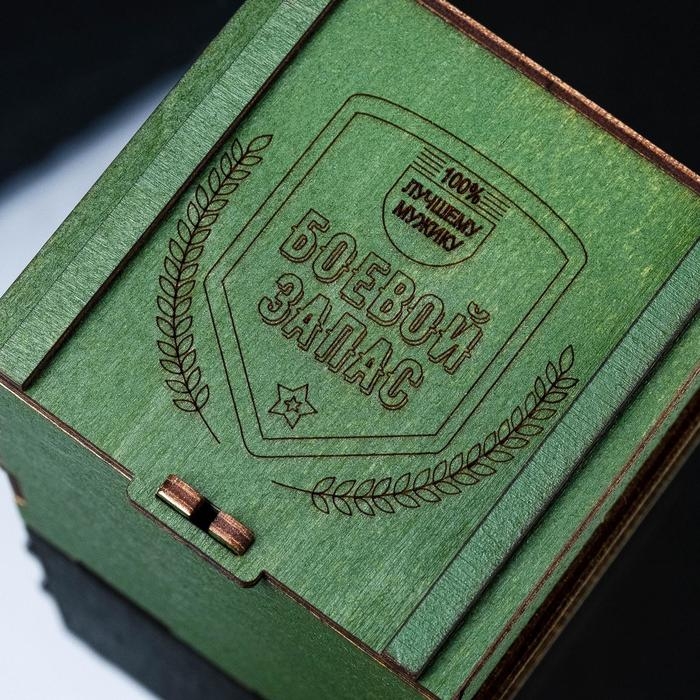 Стакан Стакан "Непробиваемый. Боевой запас", с пулей, граненый, 250 мл