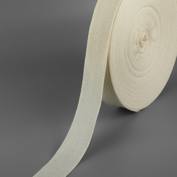 Лента киперная, 40 мм, 100 ± 1 м, цвет бежевый Лента киперная, 40 мм, 100 ± 1 м, цвет бежевый
