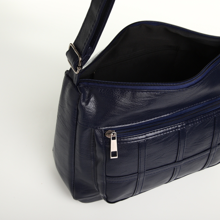 Сумка женская на молнии, цвет синий Сумка женская на молнии, цвет синий