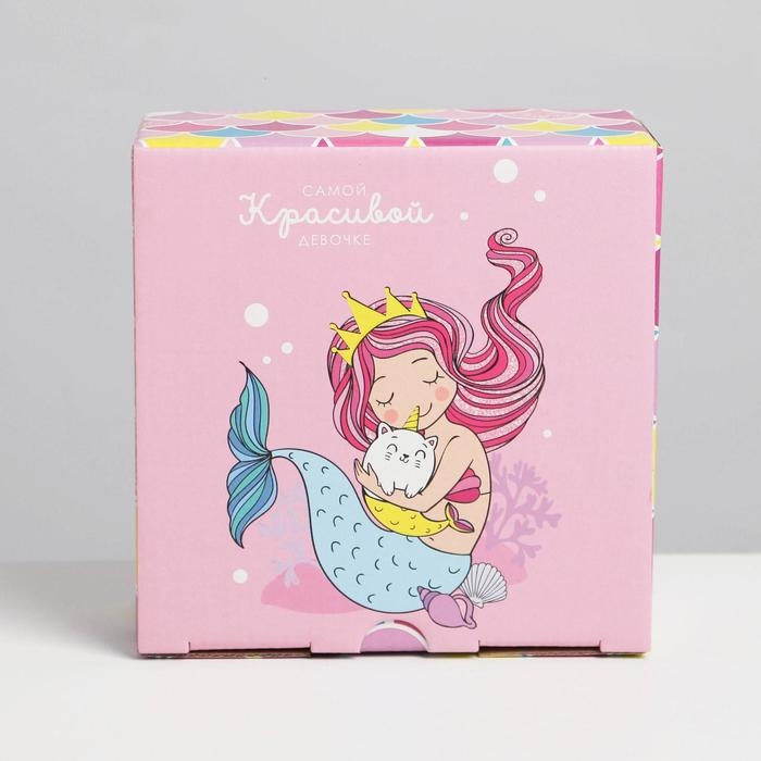 Коробка‒пенал, упаковка подарочная, «Beautiful», 15 х 15 х 7 см Коробка‒пенал, упаковка подарочная, «Beautiful», 15 х 15 х 7 см