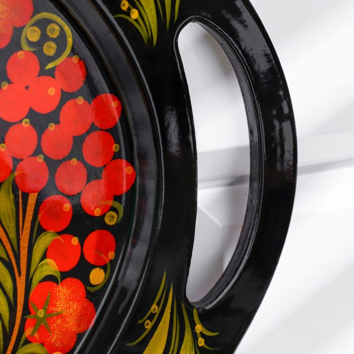 Поднос «Хохлома», средний, ручная роспись, микс Поднос «Хохлома», средний, ручная роспись, микс